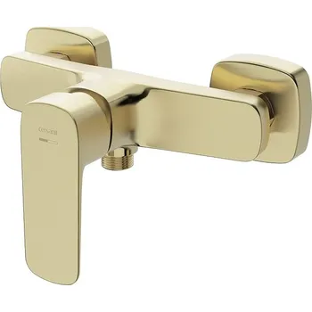 Vodovodní baterie Cersanit Larga sprchová nástěnná baterie zlatá mat S951-384