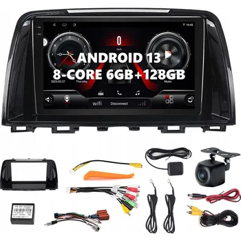 Mobilní telefon AUTORÁDIO S ANDROIDEM 13 PRO MAZDA 6 GJ 2012-2017, AUTOMATICKÝ SYSTÉM S ANDROIDEM, CARPLAY, WIFI 6 GB/128 GB