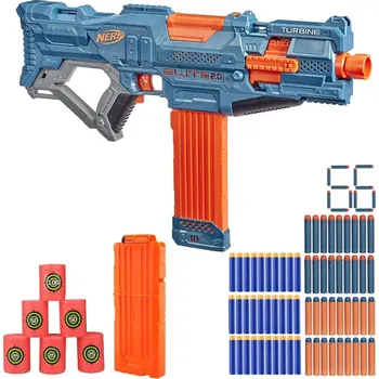 Dětská zbraň NERF PUŠKA ELITE 2.0 TURBINE CS-18 AUTOMATICKÁ + ŠIPKY, dostřel 27M, SET