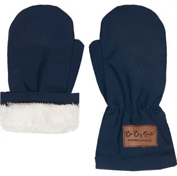 Rukavice Softshellové rukavice s beránkem - Tmavě modré Velikost: 3-4 roky