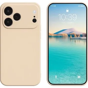 Silikonový kryt pro iPhone 17 Pro - Béžový