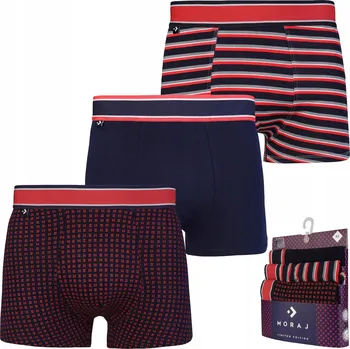 Pánské spodní prádlo MORAJ Pánské boxerky slim fit bavlněné LIMITOVANÁ EDICE 3 - XXL