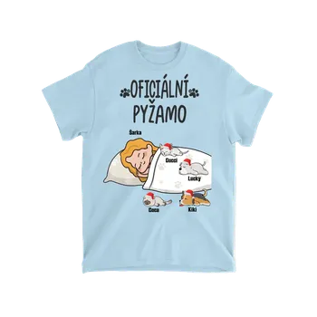 Tričko - Oficiální pyžamo 3 - až 6 mazlíčci - Vánoční verze Tričko / Šedá / S
