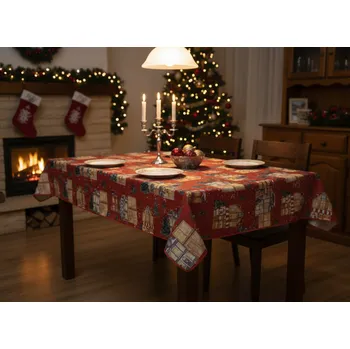 ubrus Vánoční ubrus na stůl NATALE SPLASH VIII. různé rozměry Mybesthome Rozměr: 140x180 cm