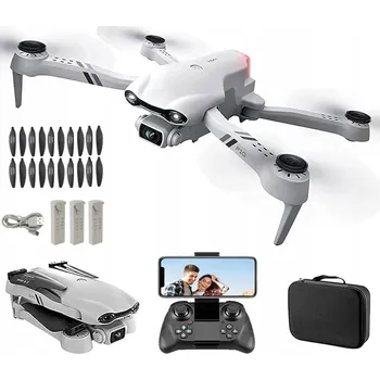 Dron INTELIGENTNÍ DRON S KAMEROU A DÁLKOVÝM OVLÁDÁNÍM 480P WIFI, VÝDRŽ 25 MINUT (ŠEDÝ)