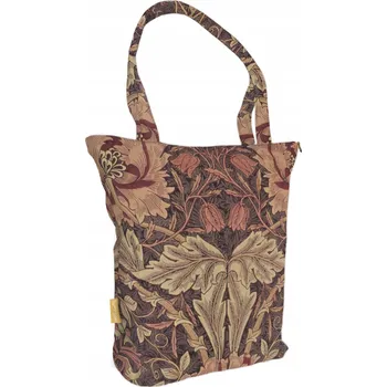 Nákupní taška přes rameno s motivem zimolezu William Morris