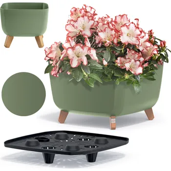 Květináč Květináč plast zelený EDANTI 39 cm x 39 x 27 cm