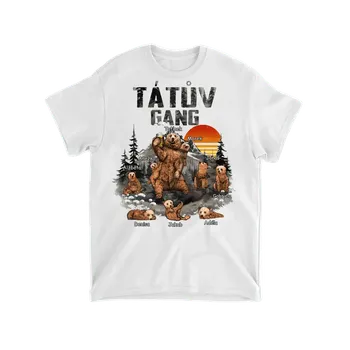 Pánské oblečení Tričko - Tátův gang - až 8 dětí Tričko / Šedá / XL