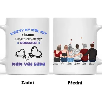 Hrnek - Nejlepší kamarádka 16 - až 7 kamarádek Růžová