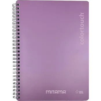 Spirálový sešit "i-Note", 18,5x24, čtverečkovaný, 90 listů, fialová, MITAMA 62282-90195