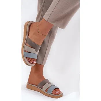 Dámské pantofle Pohodlné dámské pantofle - Oxena Barva: Béžová, Velikost: 38