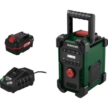 PARKSIDE® Aku stavební rádio PBR 10 A1, 4 Ah