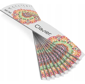 Clavier Pilník Na Nehty Manikúra Loďka Mandala 240/240 - 10 ks