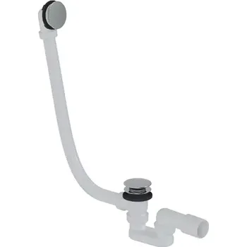 Sifon kielle Vanová odtoková a přepadová souprava Click-Clack, délka 1000 mm, chrom, 116010110