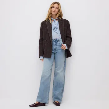 Dámské džíny Reserved - Džíny wide leg - modrá - 769FZ-50J - 769FZ-50J-34