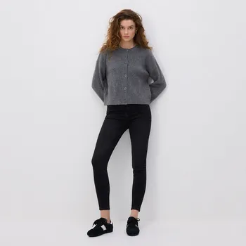 Reserved - Džíny s ošoupáním slim fit - černý - 754FZ-99J - 754FZ-99J-46