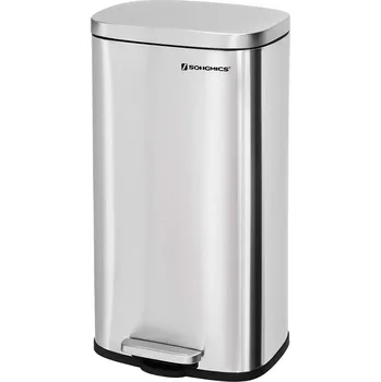 Odpadkový koš SONGMICS Doro LTB03NL 30 l stříbrný