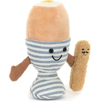 Hračka JELLYCAT PLYŠOVÉ VAŘENÉ VAJÍČKO JELLYCAT, EGGETHA EGG & LANCE SOLDIER, 16 CM