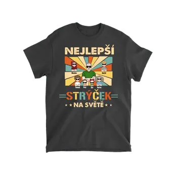 Tričko - Nejlepší Strýček na světě 2 - až 7 dětí Tričko / Navy / 3XL