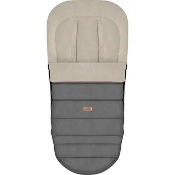 Zimní fusak do kočárku Zaffiro iGrow Light Grey – ovčí vlna, univerzální