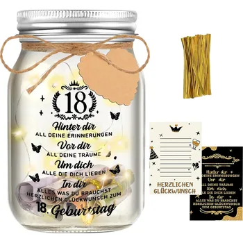 Obraz Skleněná Lahvička na Korálky, s Korkem, LED Světýlka na Láhev