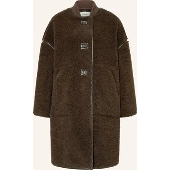 Dámský kabát Ba&Sh Dámský Plyšový Kabát Millie, tmavě hnědá, 34