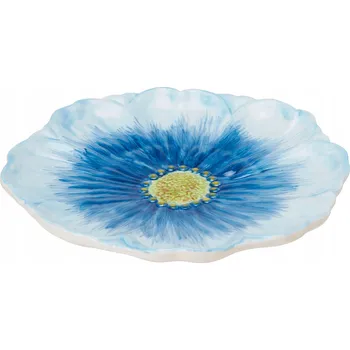 PORCELÁNOVÝ KVĚTINOVÝ PODNOS KORÁLOVÝ DEKORATIVNÍ PODNOS TALÍŘ NA OVOCNÝ DORT