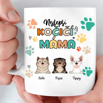 Hrnek - Nejlepší psí máma - Až 3 mazlíčků 2 Černá