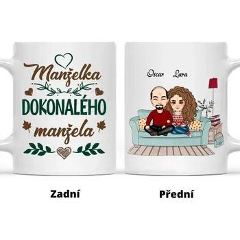 Hrnek - Navždy spolu - Manželé 5. verze Bílá