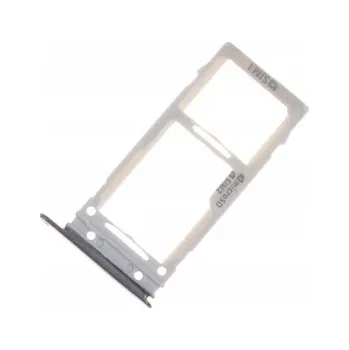 Náhradní kryt pro mobilní telefon Držák SIM karty a SD karty Samsung S9+ G965 Dual šedý