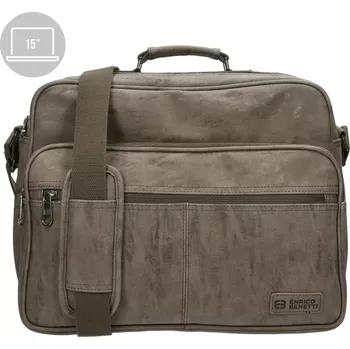 batoh na notebook ENRICO BENETTI Pánská taška do práce s kapsou na notebook 15" Rotterdam 66621 šedá
