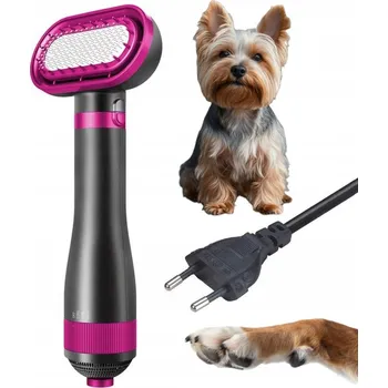 Kosmetika pro psa Fén a kartáč 2v1 PRO PSA KOČKU, pro zvířata, na srst a chlupy, hřeben