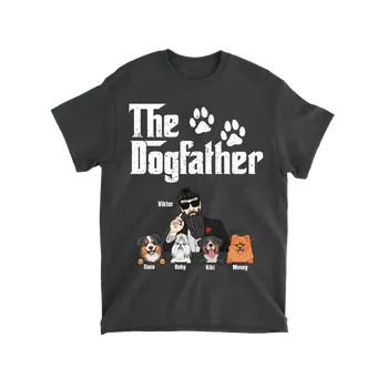 Tričko - The Dogfather 3 - až 6 psů Tričko / Černá / 3XL