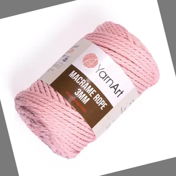 Příze Šňůra YarnArt Macrame Rope růžová 762 3 mm 250 g