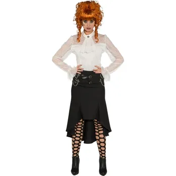 Dámská dlouhá sukně - Steampunk černá 40