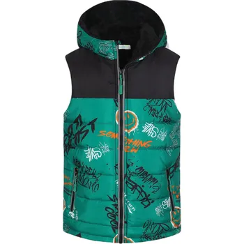 Chlapecká bunda Chlapecká zimní vesta zelená KUgo FM0368