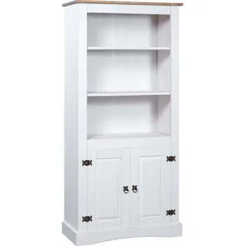 Knihovna Skříň Corona 282624 80 x 40 x 170 cm mexická borovice/bílá