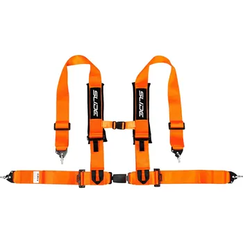 Návlek na bezpečnostní pás Bezpečnostní pásy 4-bodové Slide V2 oranžové 3" homologace E4