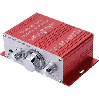 Hi-Fi komponenty MINI HIFI AUDIO STEREO ZESILOVAČ REPRODUKTORŮ VÝKON DC 12V