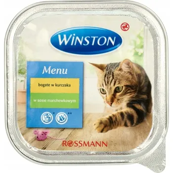Krmivo pro kočku Winston Menu Kuře v mrkvové omáčce 100g