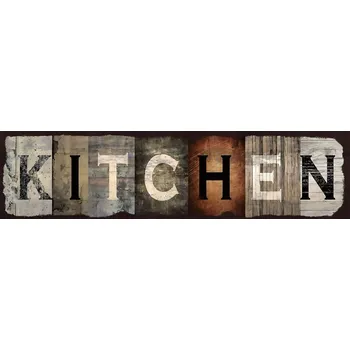 Obraz Plechová cedule Kitchen