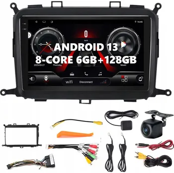 Mobilní telefon AUTORÁDIO S ANDROIDEM 13 PRO KIA CARENS 2013-2018 ANDROID AUTO CARPLAY WIFI 6GB/128GB