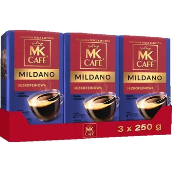 Káva Mletá káva MK Cafe Mildano 3x250g - bez kofeinu