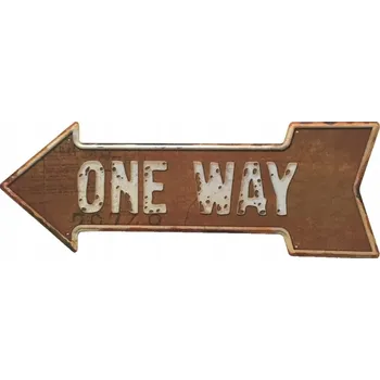 Obraz Cedule One Way