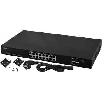 Switch Switch PoE Pulsar SF116 - 16x PoE, 2x SFP, 2x Gbit