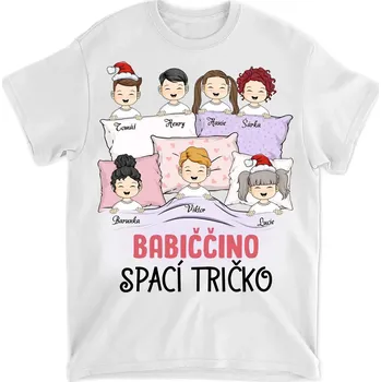 Pánské oblečení Tričko - Babiččino spací tričko 2 - Až 7 dětí Tričko / Bílá / 3XL