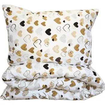 Povlečení Bellatex povlečení Srdce bavlna 140x200, 70x90 cm