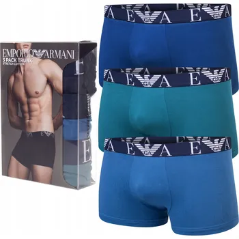 Boxerky EMPORIO ARMANI EA EA7 Pánské boxerky 3 kusy Velikost S M DÁREK