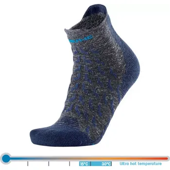 Pánské termo ponožky Therm-ic Trekking UltraCool Linen Ankle Grey/Navy 39-42
