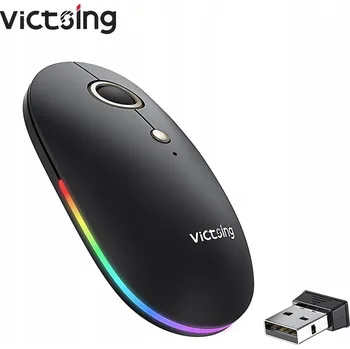 Myš VicTsing PC336A bezdrátová myš RGB USB PC 15m